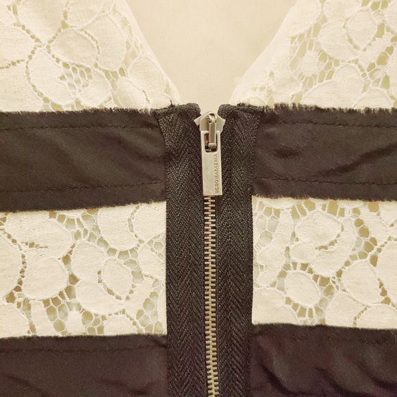 BCBGMaxAzria Renata Cap Sleeve Lacy Mini Dress - Picture 5 of 6